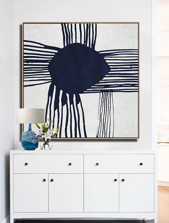 Navy Minimalist Painting #NV103A